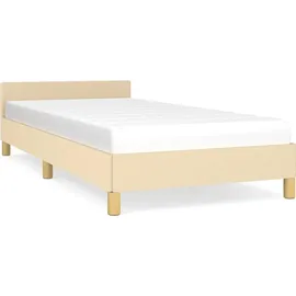 vidaXL Bettgestell 90 x 200 cm Creme