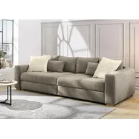 Jockenhöfer Big-Sofa JOCKENHÖFER GRUPPE "Maxi", beige (taupe 426, 18), B:289cm T:118cm, Korpus: 100% Polyester;Kissen: 100% Polyester, Sofas, Big-Sofa, Federkernpolsterung, inklusive 8 Kissen