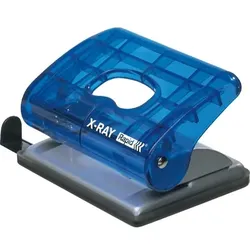 Rapid Bürolocher EC20 Kunststoff/Metall 20 Blatt transparent blau