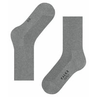 Falke Damen Socken Family SO, Kurzsocken, einfarbig Grau 39-42