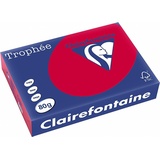Clairefontaine Trophée Universalpapier matt kirschrot, A4, 80g/m2, 500 Blatt (1782C)