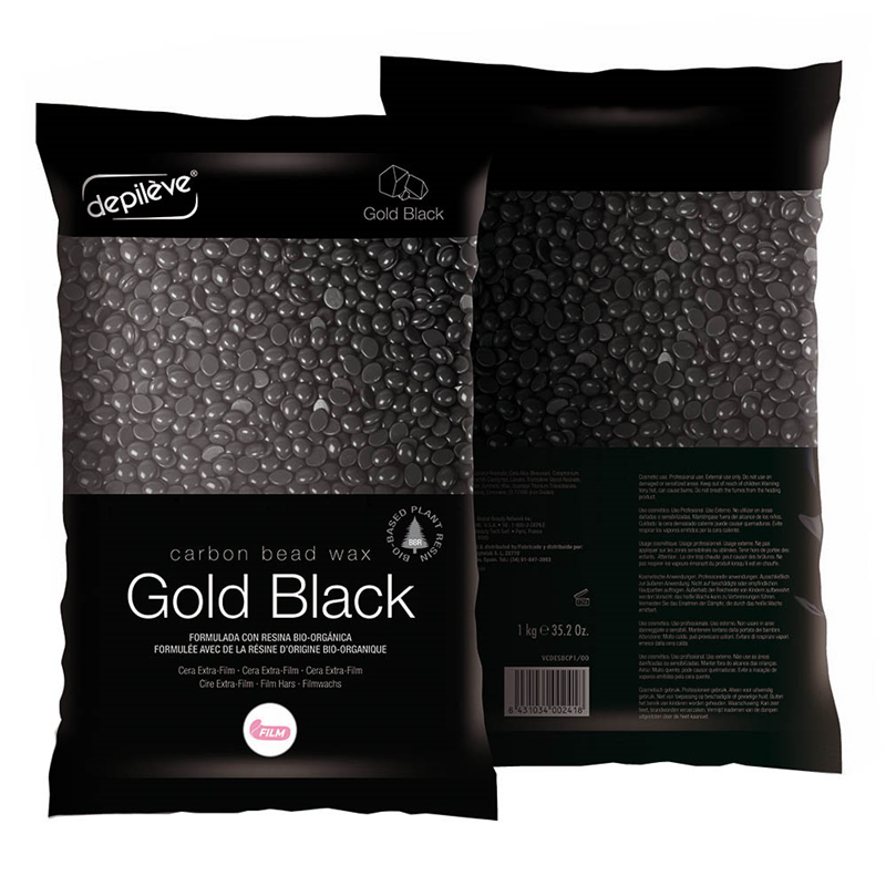 depileve Gold Black Carbon Extra Film Wax