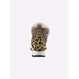 Heine Stiefelette in braun-leo | Gr.: 38