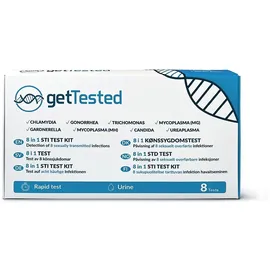 gettested Teststreifen 8 in 1 STI Test-Kit 1 St.