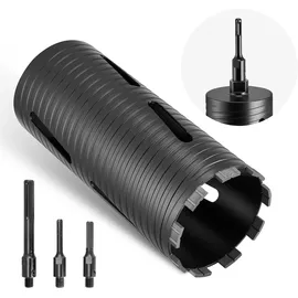 Vevor Kernbohrer Bohrkrone φ 102 mm 241 mm Bohrtiefe M16 Innengewinde 3 Adapter
