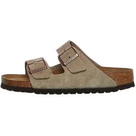Birkenstock Arizona Weichbettung Veloursleder schmal taupe 41