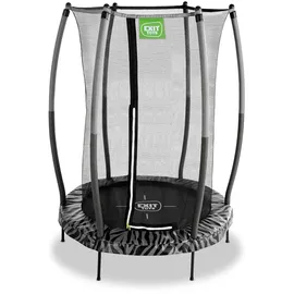 EXIT TOYS Tiggy junior Trampolin 140 cm inkl. Sicherheitsnetz schwarz/grau