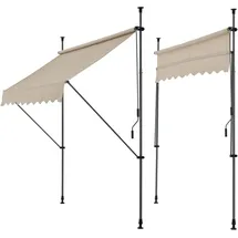 pro.tec Klemmmarkise Stem 150 x 120 cm sandfarben