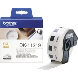 Brother Universaletiketten DK11219 Weiß Ø 12 mm 1200 St.