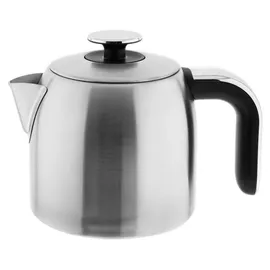 Mulex Tee Express Teekocher 2200W - 2-in-1 Wasserkocher mit Teekanne 1,7L + 1 L, Silber