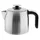 Mulex Tee Express Teekocher 2200W - 2-in-1 Wasserkocher mit Teekanne 1,7L + 1 L, Silber