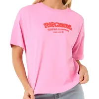 Rip Curl SURF PUFF RELAXED T-Shirt 2025 pink -