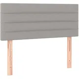 vidaXL Kopfteil Hellgrau 100x5x78/88 cm Stoff