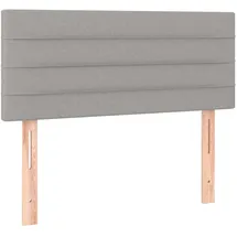 vidaXL Kopfteil Hellgrau 100x5x78/88 cm Stoff