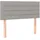 vidaXL Kopfteil Hellgrau 100x5x78/88 cm Stoff