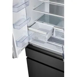 Hisense RF540N4SBF2 French Door (480 l, 1817 mm hoch, Schwarz)