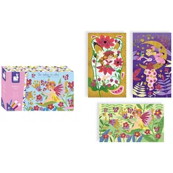 Kreativset JANOD "Glitzer-Karten Fee", bunt, Kreativsets, Kinder