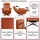 MCW Relaxsessel MCW-L10 Leder 0 x 0 x 0 cm taupe drehbar