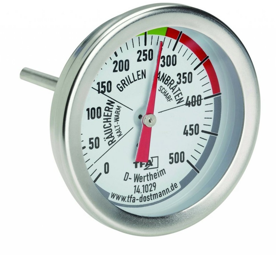 TFA Dostmann Grillthermometer Universal BBQ Grill Smoker Thermometer TFA 14.1029