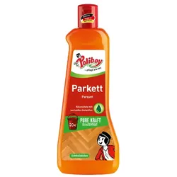 Parkettreiniger Poliboy Parkett Pure Kraft Konzentrat 500 ml Mit Nässeschutzformel und natürlichem Avocado- und Sesamöl