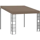 vidaXL Wand-Pavillon 3 x 3 m Taupe