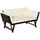 Outsunny Polyrattan Gartensofa 2-Sitzer Loungesofa braun