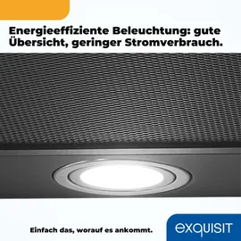 Exquisit KH 60-8 Wandhaube 60 cm schwarz
