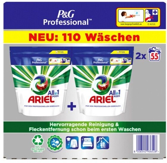Ariel Professional All-In-1 Pods 2x55 St