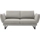 Schöner Wohnen 2-Sitzer "Spin, Multifunktionssofa, bequem und hochwertig verarbeitet", grau (hellgrau), B:228cm H:85cm T:215cm, 100% Polyester, SCHÖNER WOHNEN-KOLLEKTION, Sofas, Drehsitz-Funktion, USB-Anschluss, Armlehnfunktion, Rückenverstellung
