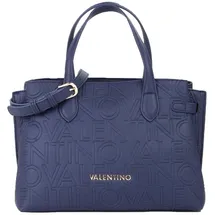 Valentino Pansy Shopping Bag Kunstleder Blue