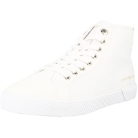 Tommy Hilfiger Damen Vulcanized Sneaker Essential Highcut Schuhe, Weiß (White), 40