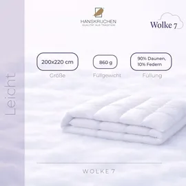 HANSKRUCHEN Hanskruchen, Wolke 7 (770 g, Daune, 200 x 220 cm