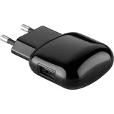 USB Ladeadapter mit Quick Charge 2.0 Schnellladetechnologie 1x USB 2A - Farbe: schwarz