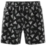 Adidas Kinder Badeshorts Logo Print CLX, BLACK/WHITE, 128