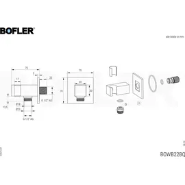Hansgrohe VERNIS SHAPE | BOFLER Unterputz Duschsystem #20, Armatur, I-BOX, Regendusche 30x30cm, Handbrause, Brauseschlauch, Brausehalter, matt schwarz