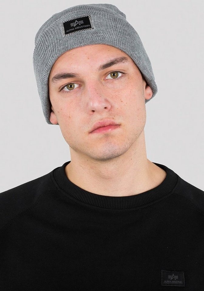 Alpha Industries Beanie X-Fit Beanie grau 