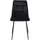 MID.YOU Polsterstuhl Velours schwarz 2er Set