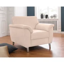 sit&more Sessel Texel Kunstleder 101 x 87 x 88 cm Beige mit Federkern