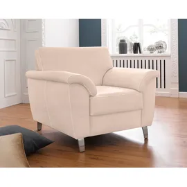 sit&more Sessel Texel Kunstleder 101 x 87 x 88 cm Beige mit Federkern
