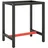 vidaXL Werkbankgestell Mattschwarz und Mattrot 70x50x79 cm Metall