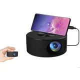 Mini-180p-tragbarer Smart-projektor Für Smartphones, Nachtlicht Für Zuhause Und Schlafzimmer – Schwarz