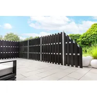 prestige home living outdoor WPC-Sichtschutzzaun 4 x 5 cm Schwarz