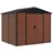 Outsunny Gerätehaus 4,4 m2 2,40 x 2,06 m Teak