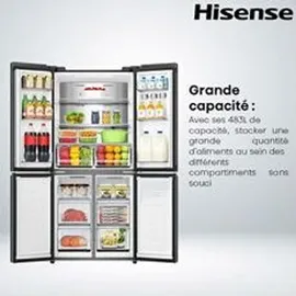 Hisense RQ5P470SAFD Multi Door (483 l, 1785 mm hoch, Schwarz)