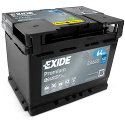 Exide EA640 Premium Carbon Boost 12V 64Ah 640A Autobatterie