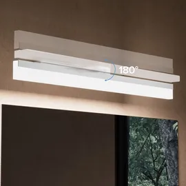 doporro LED Badlampe Spiegellampe 6000K Badezimmer Lampe 180° Drehbar Sandweiß 9W Luxaris