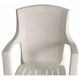 PROGARDEN Eden set 2 x Stapelsessel weiß