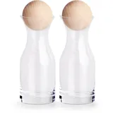 Zeller Present Karaffe, (Set, 2-tlg), Glas, Höhe 18,5 cm, Inhalt 250 ml