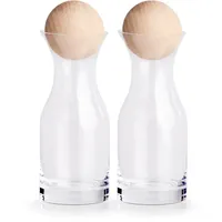 Zeller Present Karaffe, (Set, 2-tlg), Glas, Höhe 18,5 cm, Inhalt 250 ml