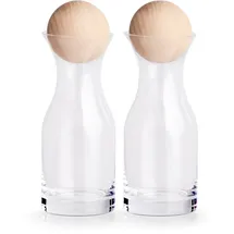 Zeller Present Karaffe, (Set, 2-tlg), Glas, Höhe 18,5 cm, Inhalt 250 ml